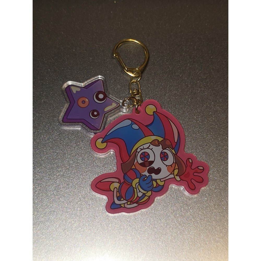 Pomni‎ Keychain With Charm! TADC The Amazing Digital Circus Handmade!
